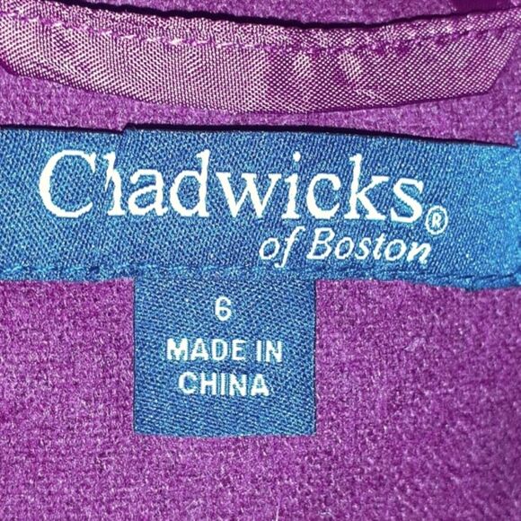 Chadwick's of Boston blazer jacket cherry maroon red 6 wool blend classic luxury - Picture 5 of 6